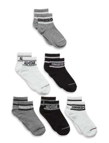 Converse Basic Wordamark Crew Socks 6-Pack Sokker Strømper Grey Conver...