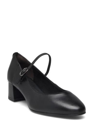 Women Court Sho Sandal Med Hæl Black Tamaris