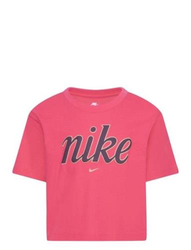 Nike Star Boxy Tee Tops T-shirts Short-sleeved Pink Nike