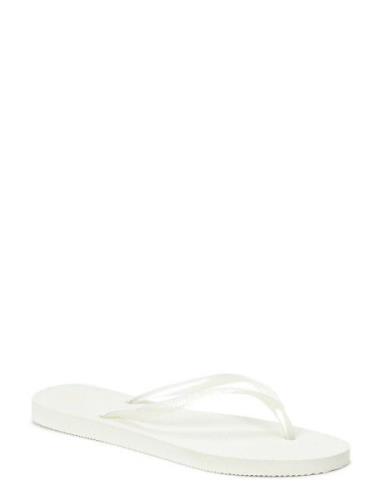 Hav Slim Black Shoes Summer Shoes Sandals Flip Flops White Havaianas