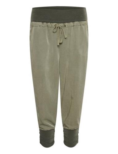 Crlinee Pant Bottoms Sweatpants Green Cream