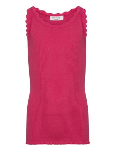 Rkbeatha Sl Strap Lace Top Tops T-shirts Sleeveless Pink Rosemunde Kid...