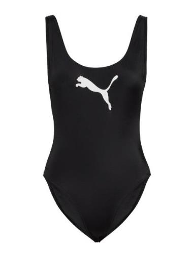 Puma Swim Women Swimsuit 1P Sport Swimsuits Black Puma Swim