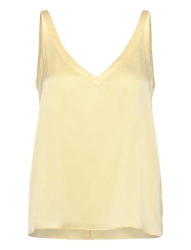 Shin Tank Tops Blouses Sleeveless Yellow Ahlvar Gallery