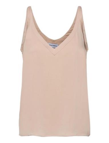 Shin Tank Tops Blouses Sleeveless Beige Ahlvar Gallery