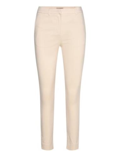 Sc-Lilly Bottoms Trousers Slim Fit Trousers Cream Soyaconcept