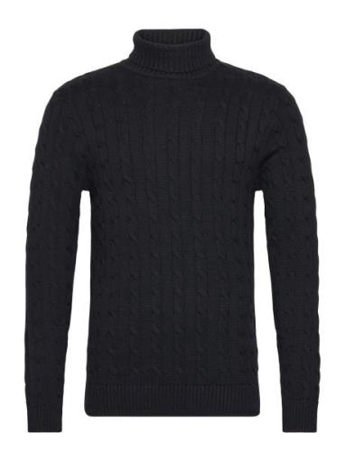 Slhryan Structure Roll Neck Tops Knitwear Turtlenecks Black Selected H...