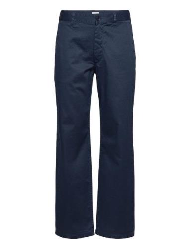 Stefan Classic Trousers Designers Trousers Chinos Navy Wood Wood