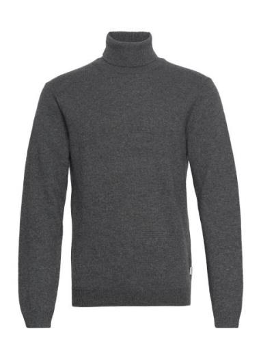 Cfkarl Roll Neck Bounty Knit Tops Knitwear Turtlenecks Grey Casual Fri...