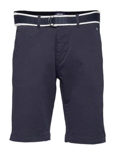 Dks Belted Bermuda Shorts Bottoms Shorts Chinos Shorts Blue Sebago