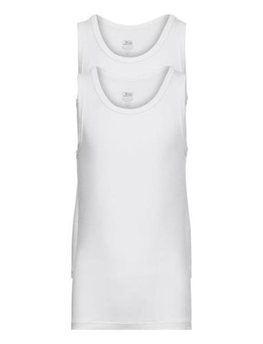 Jbs Boys 2-Pack Singlet Fsc Tops T-shirts Sleeveless White JBS