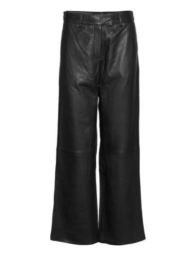 Adeledep Pants Bottoms Trousers Leather Leggings-Bukser Black DEPECHE