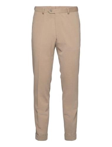 Denz Turn Up Trousers Designers Trousers Formal Beige Oscar Jacobson