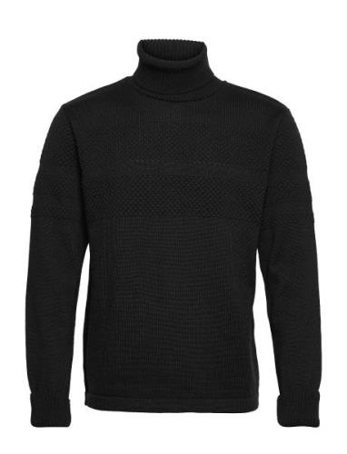 Wool Klemens Knit Tops Knitwear Turtlenecks Black Mads Nørgaard