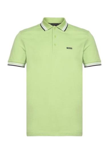 Paddy Sport Polos Short-sleeved Green BOSS