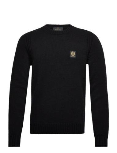 Watch Crewneck Jumper Dark Ink Designers Knitwear Round Necks Black Be...