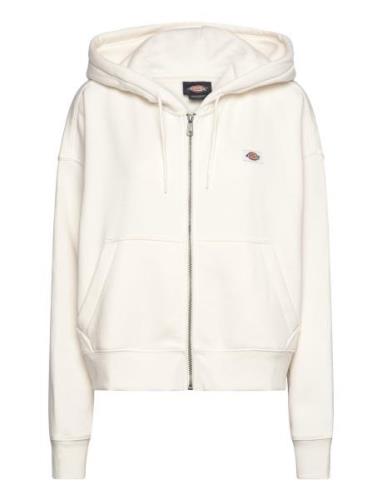 Oakport Zip Hoodie W Tops Sweat-shirts & Hoodies Hoodies Cream Dickies