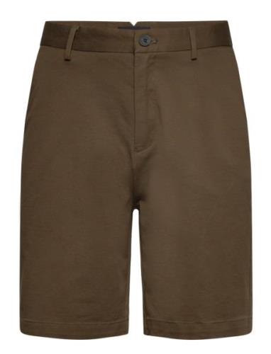 Milano Twill Shorts Bottoms Shorts Chinos Shorts Green Clean Cut Copen...