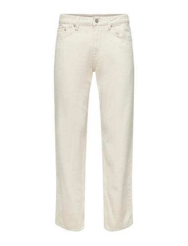 Onsedge Straight Ecru 5917 Pim Dnm Noos Bottoms Jeans Relaxed Cream ON...