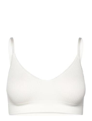 Lucia Bra Top Rice Lingerie Bras & Tops Soft Bras Tank Top Bras White ...