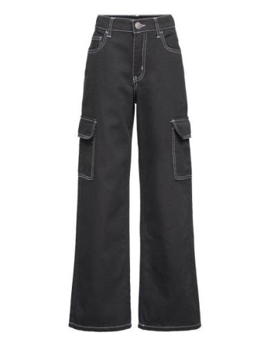 Nlnutizza Cargo Pant Bottoms Jeans Wide Jeans Black LMTD