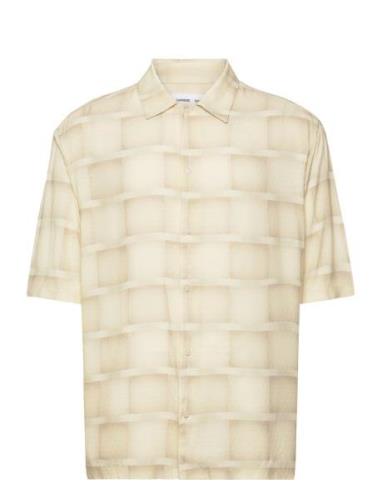 Ayo X Shirt 14752 Designers Shirts Short-sleeved Cream Samsøe Samsøe