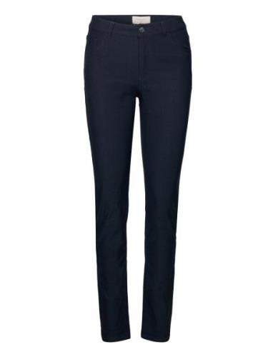 Fqadina-Pa-Straight-Power Bottoms Trousers Slim Fit Trousers Blue FREE...