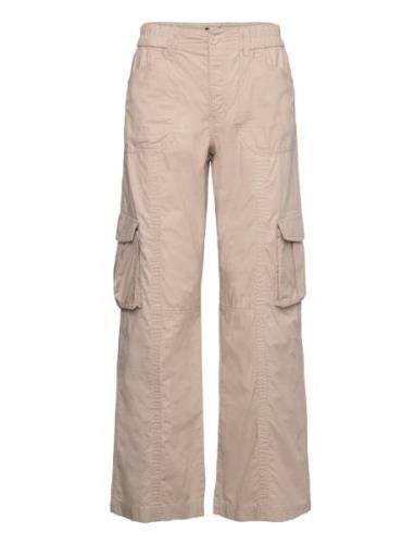 Cargo Trousers Bottoms Trousers Cargo Pants Beige Gina Tricot