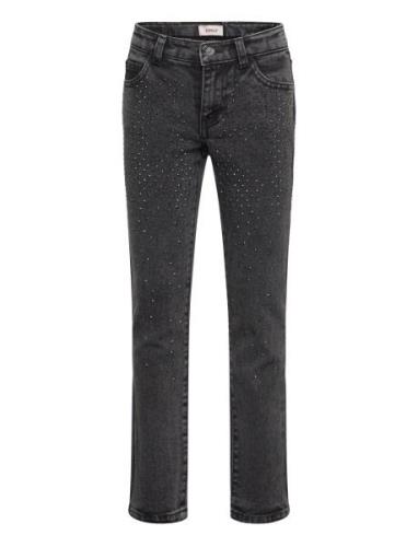 Kogemily St Rhinest Dnm Bottoms Jeans Skinny Jeans Black Kids Only