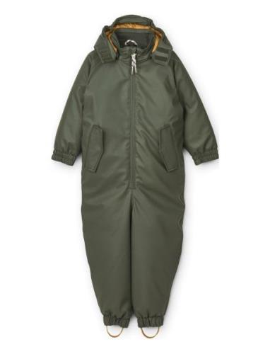 Nelly Snowsuit Outerwear Coveralls Snow-ski Coveralls & Sets Khaki Gre...