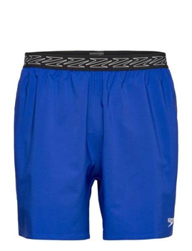 Mens Hyperboom Band 16" Watershort Sport Shorts Blue Speedo