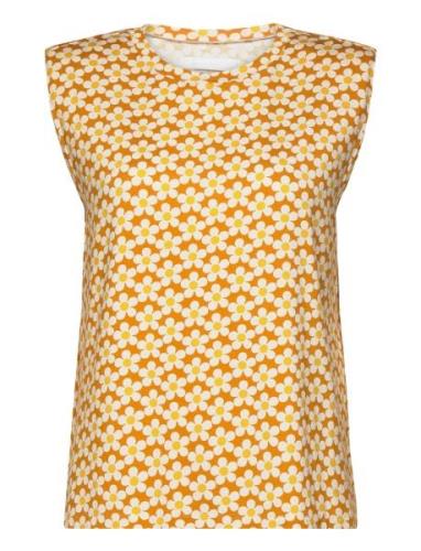 Ray Top Flower Pop Tops Blouses Sleeveless Yellow Naja Lauf