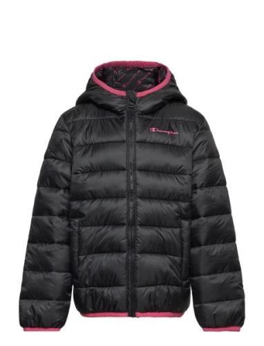 Hooded Jacket Sport Jackets & Coats Puffer & Padded Black Champion