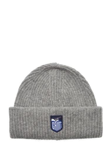 Alpine Badge Beanie Accessories Headwear Hats Beanie Grey GANT