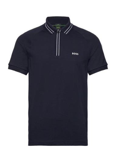 Paule 2 Sport Polos Short-sleeved Navy BOSS