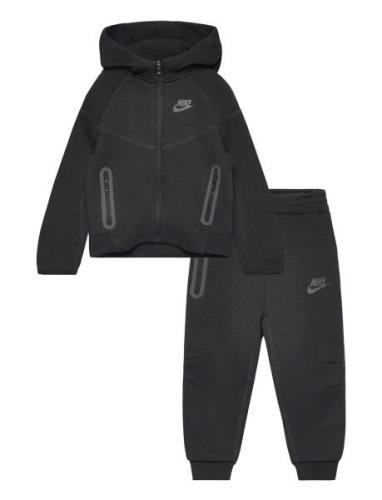 Nike Tech Fleece Full-Zip Set Sport Tracksuits Black Nike