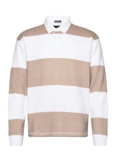 Hco. Guys Sweatshirts Tops Polos Long-sleeved Beige Hollister