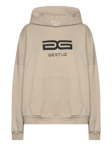 Sweallygz Oz Hoodie Tops Sweat-shirts & Hoodies Hoodies Beige Gestuz