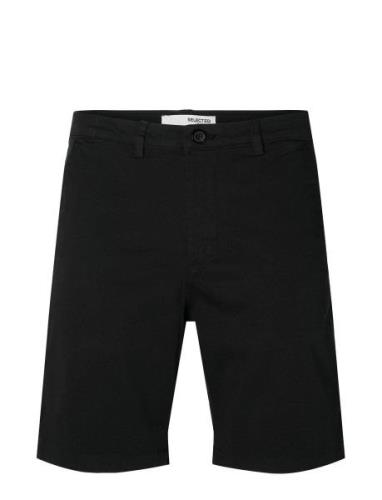 Slhslim-Miles Flex Shorts Noos Bottoms Shorts Chinos Shorts Black Sele...