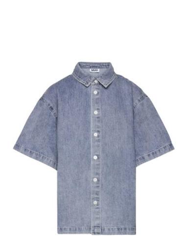 Richie Tops Shirts Short-sleeved Shirts Blue Molo