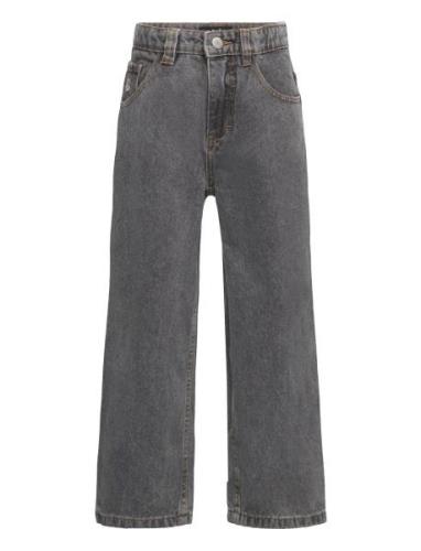 Aska Bottoms Jeans Wide Jeans Grey Molo