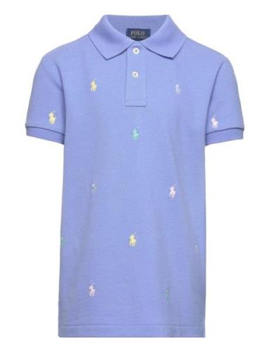 Polo Pony Cotton Mesh Polo Shirt Tops T-shirts Polo Shirts Short-sleev...