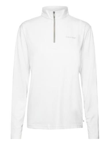 Newport Half Zip Sport Sweat-shirts & Hoodies Fleeces & Midlayers Whit...