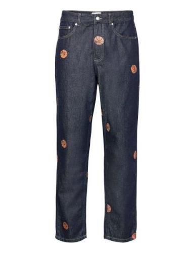 Ryder Aoe Pants Bottoms Jeans Relaxed Blue Les Deux