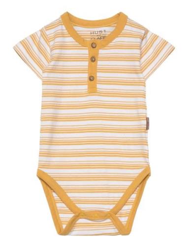 Bob - Bodysuit Bodies Short-sleeved Yellow Hust & Claire