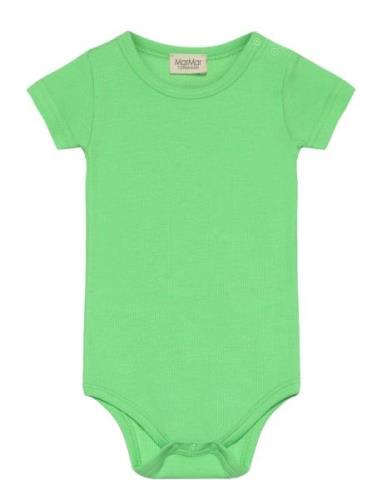 Plain Body Ss Bodies Short-sleeved Green MarMar Copenhagen