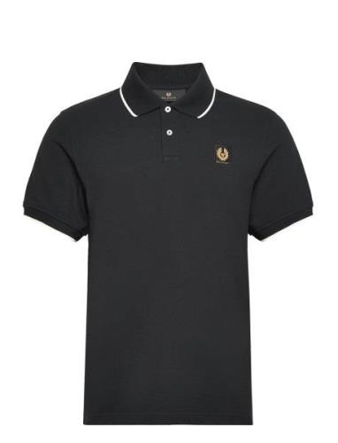 Tipped Polo Designers Polos Short-sleeved Black Belstaff