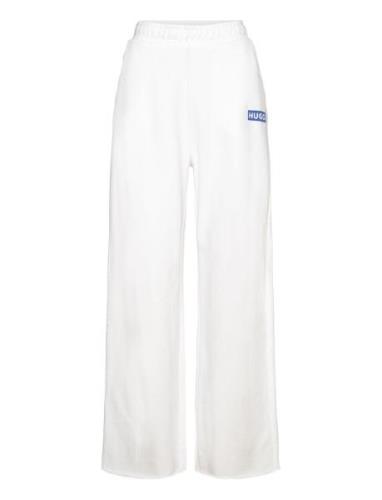 Straight Jogger_B Bottoms Sweatpants White HUGO BLUE