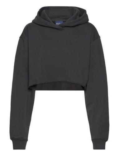 Danarion_B Tops Sweat-shirts & Hoodies Hoodies Black HUGO BLUE