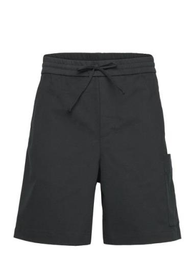 Pedro Light Twill Bottoms Shorts Sweat Shorts Black Rue De Tokyo